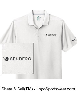 Nike Mens Dri-FIT Micro Pique 2.0 Polo - Standard Logo, White Design Zoom